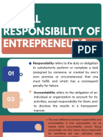 Social Responsibility of Entrepreneurs