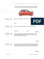 Momentum 2 Exam Style Questions