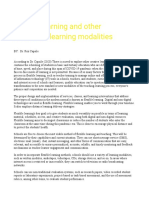 Capsile (2020) Flexible Learning and Other Innovative Learning Modalities (RRL)