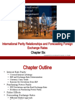 International Parity Relationships and Forecasting Foreign Exchange Rates