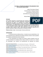 Caracterização de Argila Através de Ensaios Preliminares para Aplicações Industriais