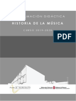 Historia de La Musica 19 20