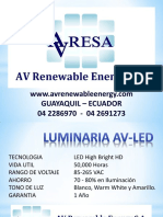 Avresa Luminaria Led Presentacion