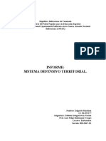 Informe Del Sistema Defensivo Territorial