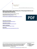 Monitor Alarm Fatigue Standardizing Use of Physiological Monitors and