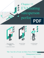 Tea M 12: Evaluating Salesperson Performance