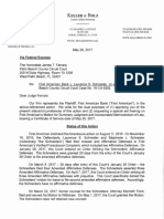 Letter From Bolz To Judge James Ferrara, Misrepresenting The Status of The Matter and Prima Facie Evidence On It S Face of Email W.O. Enclosures