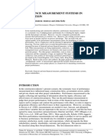 Performance Measurement Systems in Construction: Roshana Takim, Akintola Akintoye and John Kelly