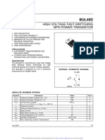 BUL49D: High Voltage Fast-Switching NPN Power Transistor