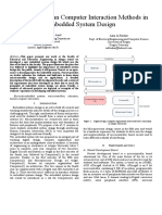 Teaching Human Computer Interaction Methods in Embedded System Design