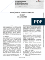 Humidity Effects On Gas Turbine Performance