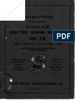 Singer Model 66 18 Sewing Machine Manual