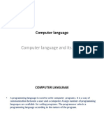 Computer Language and Its Types