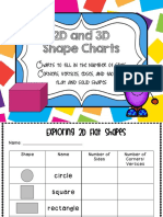 2D and 3D Shape Charts