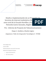 Pre - Informe de Proyecto de Telecomunicaciones - Etapa - 1