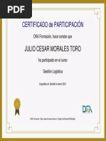 Gestión Logística - Certificado