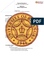 Physical Education 4: Official Volleyball Rules Learning Outcomes