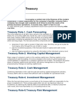 8 Roles of A Treasury Department