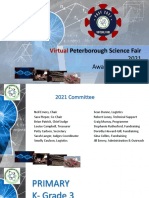 2021 Peterborough Regional Science Fair Awards List