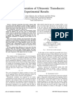 Reciprocal Operation of Ultrasonic Transducers Experimental Results