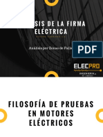 1 - Filosofía de Pruebas en Motores Eléctricos