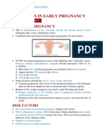 MK Disorders in Early Pregnancy (OBGY)