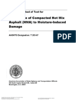 Resistance of Compacted Hot Mix Asphalt (HMA) To Moisture-Induced Damage