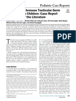 Bilateral Synchronous Testicular Germ Cell Tumors in Children