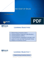 Lecture 7 Inventories and Cost of Sales Teaching - NUS ACC1002 2020 Spring