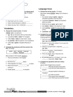 Unit 5 Test: Listening Language Focus