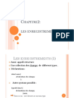 Chapitre Enregistrements en C