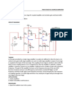 TWO STAGE RC Coupled Amplifier