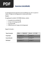 Exercice CoCoMo81