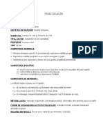 Proiect de Lectie. Campia Si Dealuril de Vestdoc