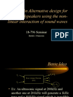 An Alternative Design For Loudspeakers Using The Non-Linear Interaction of Sound Waves