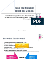 Teoría de La Comunicación - de Sociedad Tradicional A Sociedad de Masas