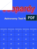 Astronomy Jeopardy Review Game