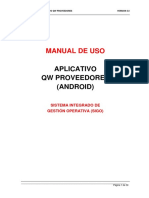 Manual Aplicativo QW Proveedores