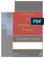 A Project On Insurance and Pension: by Kuldeep