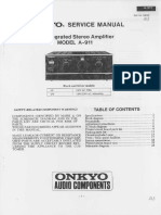 Onkyo a 911 Service Manual