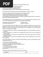 Avaliação 7° Ano - CNC