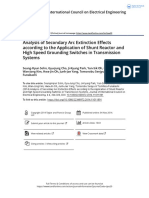 Analysis of Secondary Arc Extinction Effects According To The Application of Shunt Reactor and High Speed Grounding Switches in Transmission Systems