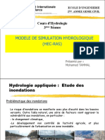 Hydrologie Modele Simulation HEC RAS