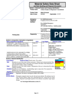 Material Safety Data Sheet: and Safe Handling and Disposal Information