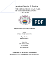 Design and Fabrication of Solar Panel Frame Under Extreme Loading Condition. Thesis