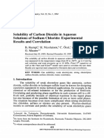 Solubility of Carbon Dioxide in Aqueous Solutions of Sodium Chloride: Experimental Results and Correlation