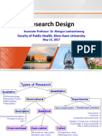 Research Design: Faculty of Public Health, Khon Kaen University