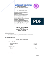 Legal Research: Arellano Law Foundation Taft Ave., Cor. Mento ST., Pasay City