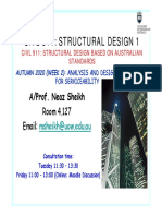 CIVL311 - CIVL911 - 2020 - Week 2 - Analysis and Design of Beams For Serviceability - 1