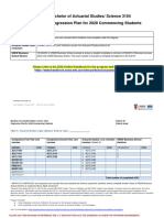 Bachelor of Actuarial Studies/ Science 3154 Progression Plan For 2020 Commencing Students